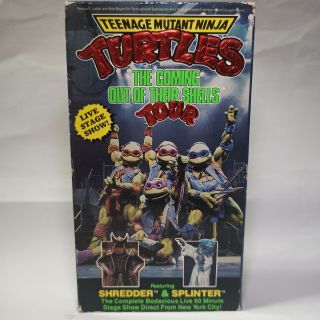 Teenage Mutant Ninja Turtles - The Coming Out Of Their Shell Tour RARE VHS TAPE 2