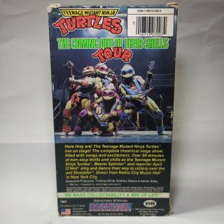 Teenage Mutant Ninja Turtles - The Coming Out Of Their Shell Tour RARE VHS TAPE 3