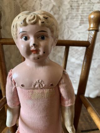 Antique German Minerva Doll Head Body Tin As Found