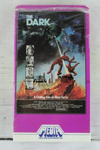 The Dark 1985 Vhs Tape Horror Gore Thriller Halloween Scary Movie Slasher Rare