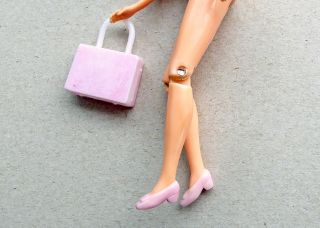 Palitoy Pippa Doll Vintage Pale Pink Bow - Topped Shoes & Handbag /suitcase 1970s