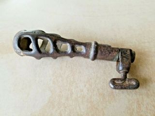 Vintage Antique Cast Iron Interchangeable Blade Cut File & Screwdriver Handle