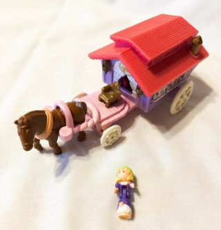 Vintage Polly Pocket Circus Wagon On The Go Out 