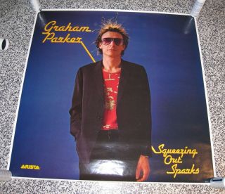 Graham Parker " Squeezing Out Sparks " Rare Album Poster From 1979