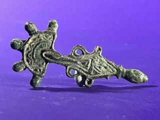 British Detector Find Ancient Celtic Detailed Bronze Fibula Brooch Circa 100bce