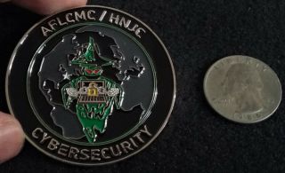 ULTRA RARE Air Force Black Ops Special Access Programs CYBERCOM Challenge Coin 3