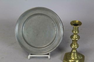 Rare 18th C 8 " American Pewter Plate Signed " Jacob Whitmore " Middletown Ct