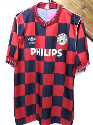 Umbro Manchester City 1986 - 87 Away Shirt,  Size L,  Very Rare Vintage