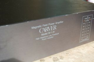 Vintage Rare Carver M - 1.  0t 2 Channel Magnetic Field Power Amplifier 4