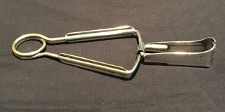 Vintage Epns Spring Loaded Tongs Sugar Ice Meat Claw Serving Wine Bar Cafe