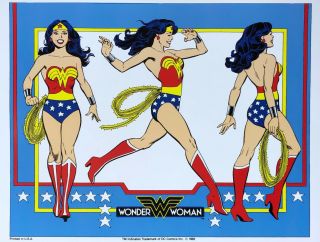 Jose Luis Garcia Lopez Rare Wonder Woman Print Turnarounds Powers 1980s