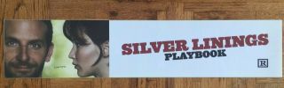Silver Linings Playbook Mylar 5x25 Poster Rare Bradley Cooper