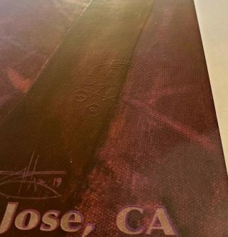 Tool Poster San Jose,  CA 2020 by Chet Zar,  Not Signed,  Fear Inoculum Tour RARE 4