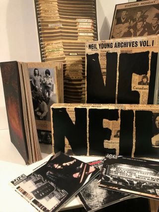 Neil Young Archives Vol.  1 Rare Oop Deluxe 10 Disc Dvd Set Big Box