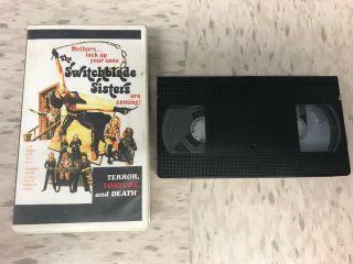 The Switchblade Sisters Vhs Extremely Rare Horror Slasher Tested/works