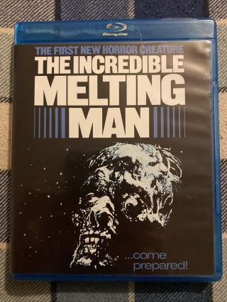 The Incredible Melting Man Blu - Ray 1977 Scream Factory Rare Oop Horror