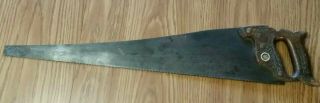 Disston D20 Antique Saw 8 Tpi 26 Inch Skewback Collectors Vintage Hand Saw