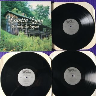 1985 Loretta Lynn “the Lady,  The Legend” 3xlps Box Set Wci 1st Press Rare Vg,