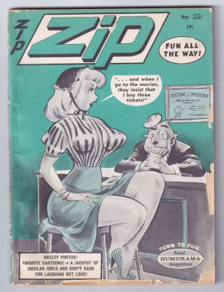 Zip (may 1966 Humorama Digest) Dan Decarlo,  Bill Ward Gga; Rare; Vg -