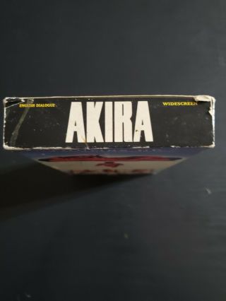 Akira (VHS,  2001) English Dubbed Version Digitally Mastered Widescreen RARE 3