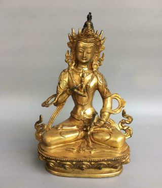 Old Rare Chinese Copper Gilding Statue Buddha (k67)