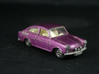 Vintage Lensney Matchbox 67 Superfast Volkswagen Vw 1600 Tl Rare Purple Color