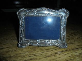 Solid Silver Ornate Antique Photo Frame.  Very Eye Catching Frame.  Clear Hallmarks