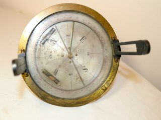 Rare Antique 19th Century Brass Glass Surveyor 
