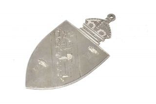 A Good Quality Antique C1914 Sterling Silver Hockey Medal Great Design 28087