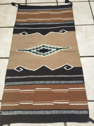 Tribal Southwestern Brown Multi Color Runner Rug El Paso Saddle Blanket Co