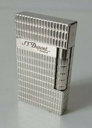 S.  T.  Dupont Line 2 Palladium Rare Lighter,  Briquet Dupont Ligne 2 Palladium