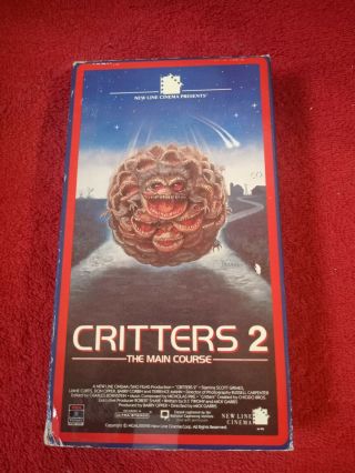 Critters 2 Vhs Rare Oop Horror Sci - Fi