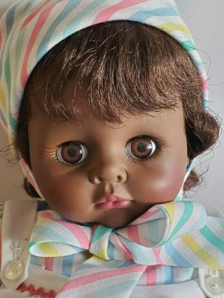 Vintage Madame Alexander Pussy Cat Black Baby Doll African American Girl 14”
