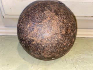 Rare Civil War Solid Cannonball Over 7lbs Antique Vintage American