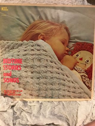 The Kiddie Korner Rare 1950’s Bedtime Stories And Songs Vinyl Lp Record