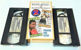 Boxing Series: Best Of The 80s Volume 1 & 2 (2 Vhs Set) Rare Sports Vg Usa