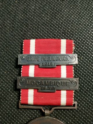 ANTIQUE RARE WWI PORTUGAL PORTUGUESE MILITARY RED CROSS MEDAL ORDER 3