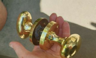 One brass Vintage door handles 3