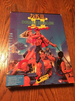Rare Big Box Double Dragon Ii The Revenge Virgin Pc Game 1989