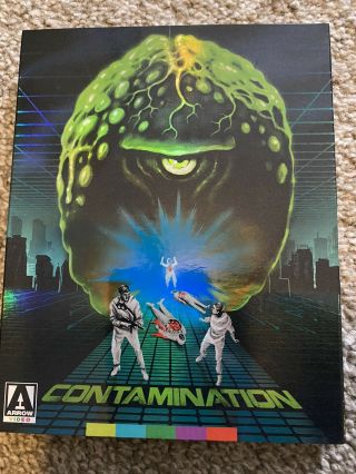 Contamination (blu - Ray/dvd) Like Oop Arrow Video W/ Slipcover Rare