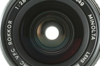 Rare [Exc,  5] MINOLTA MC VFC ROKKOR 24mm F2.  8 Wide Angle Lens Japan 1642 4