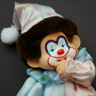 Rare Vintage Corky Clown Monchhichi Knockoff Doll In