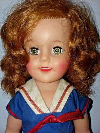 Vintage 15 " Ideal Shirley Temple Doll Sailor Dress