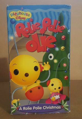 A Rolie Polie Olie Christmas Vhs Playhouse Disney Used/like Rare Oop