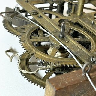Antique E.  C.  BREWSTER & SON BRISTOL CT ILS Brass Clock Movement Part (Repairs) 3