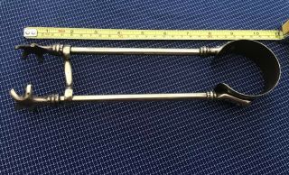 Vintage Traditional Brass Fire Place Coal Or Log Fire Tongs