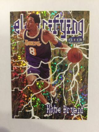 1998 - 99 Fleer Tradition Electrifying Foil Insert 1 Kobe Bryant Rare