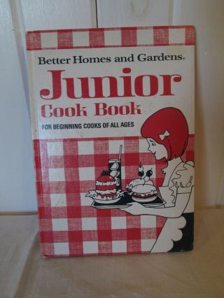 Vintage Junior Cookbook Better Homes & Gardens For Beginning Cooks 1972