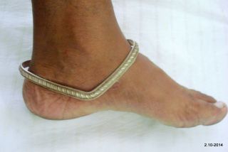 Rare Vintage Antique Old Silver Anklet Feet Bracelet Ankle Bracelet Gypsy