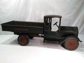 Rare Vintage,  Antique Sturditoy Dump Bed Truck Pressed Steel Toy